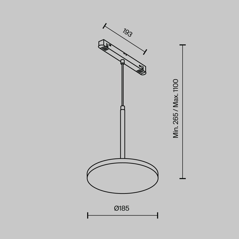 Трековый светодиодный светильник Maytoni Technical Magnetic Exility Plato TR123-4-15W-DS-B