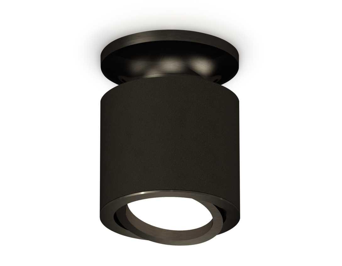 Комплект накладного светильника Ambrella light Techno Spot XS7402060 SBK/PBK черный песок/черный полированный (N7926, C7402, N7002)