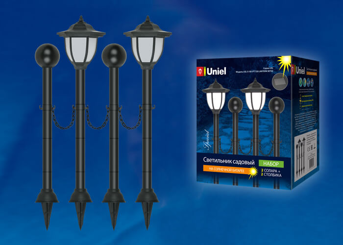 Светильник на солнечных батареях Uniel Фонари USL-S-181/PT720 Lantern Set02 UL-00003132