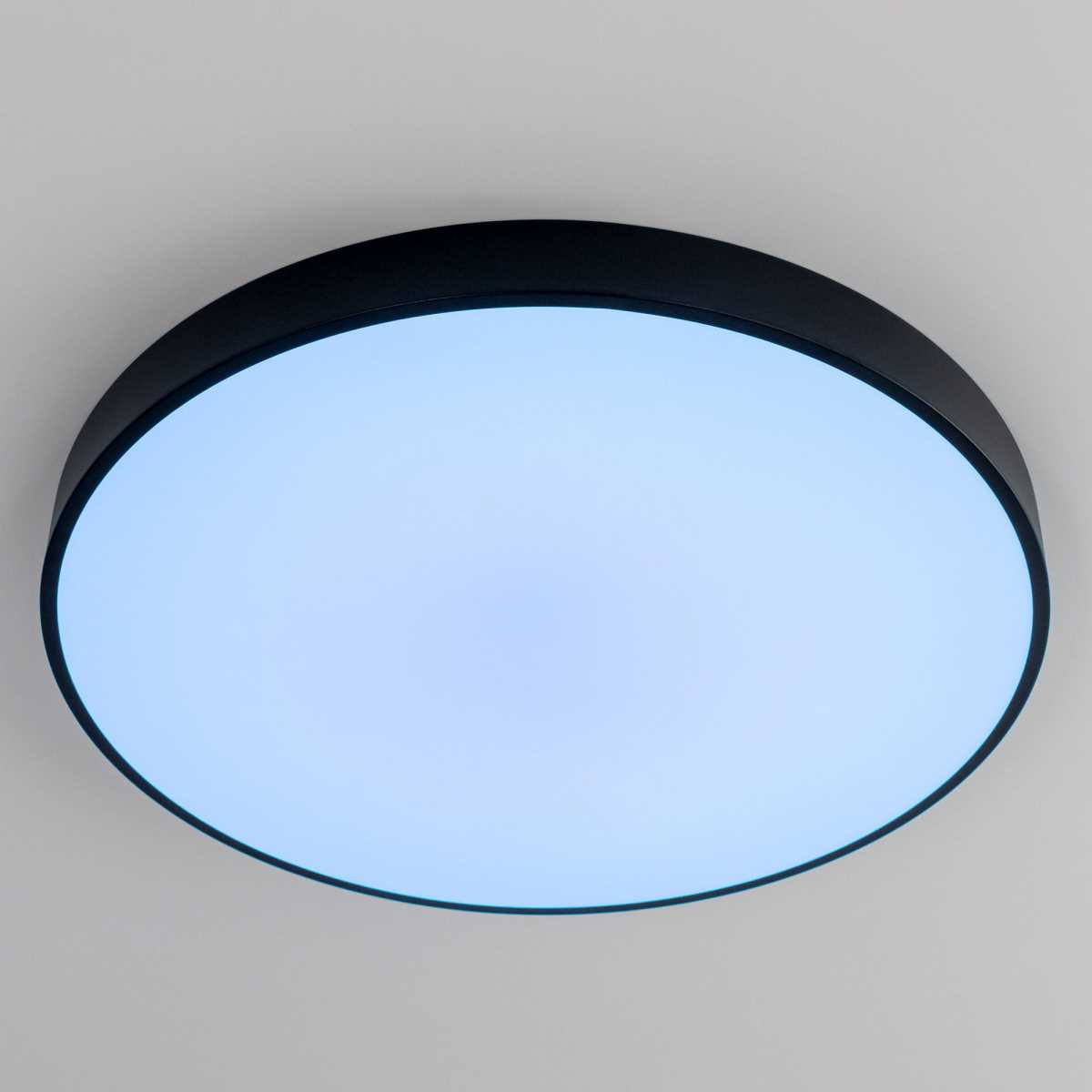 Потолочный светодиодный светильник с пультом ДУ Citilux Купер RGB Черный CL724105G1