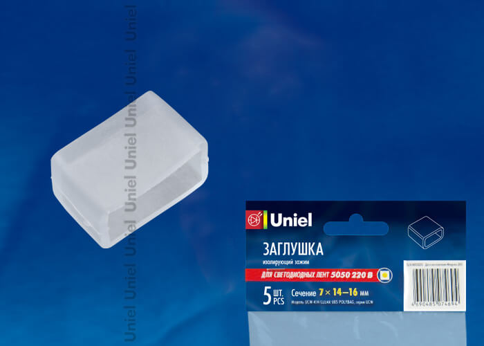 Набор заглушекUniel UCW-K14 Clear 005 Polybag 10836