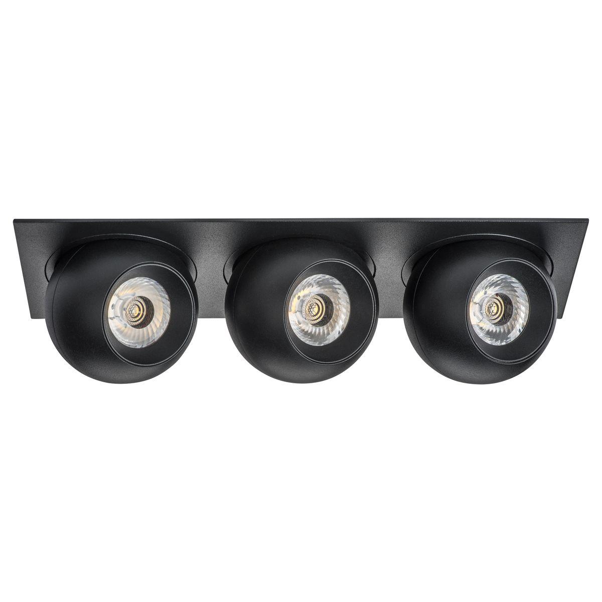 Комплект из светильника и рамки Lightstar Intero Ball (217537+217074+217074+217074) i537747474