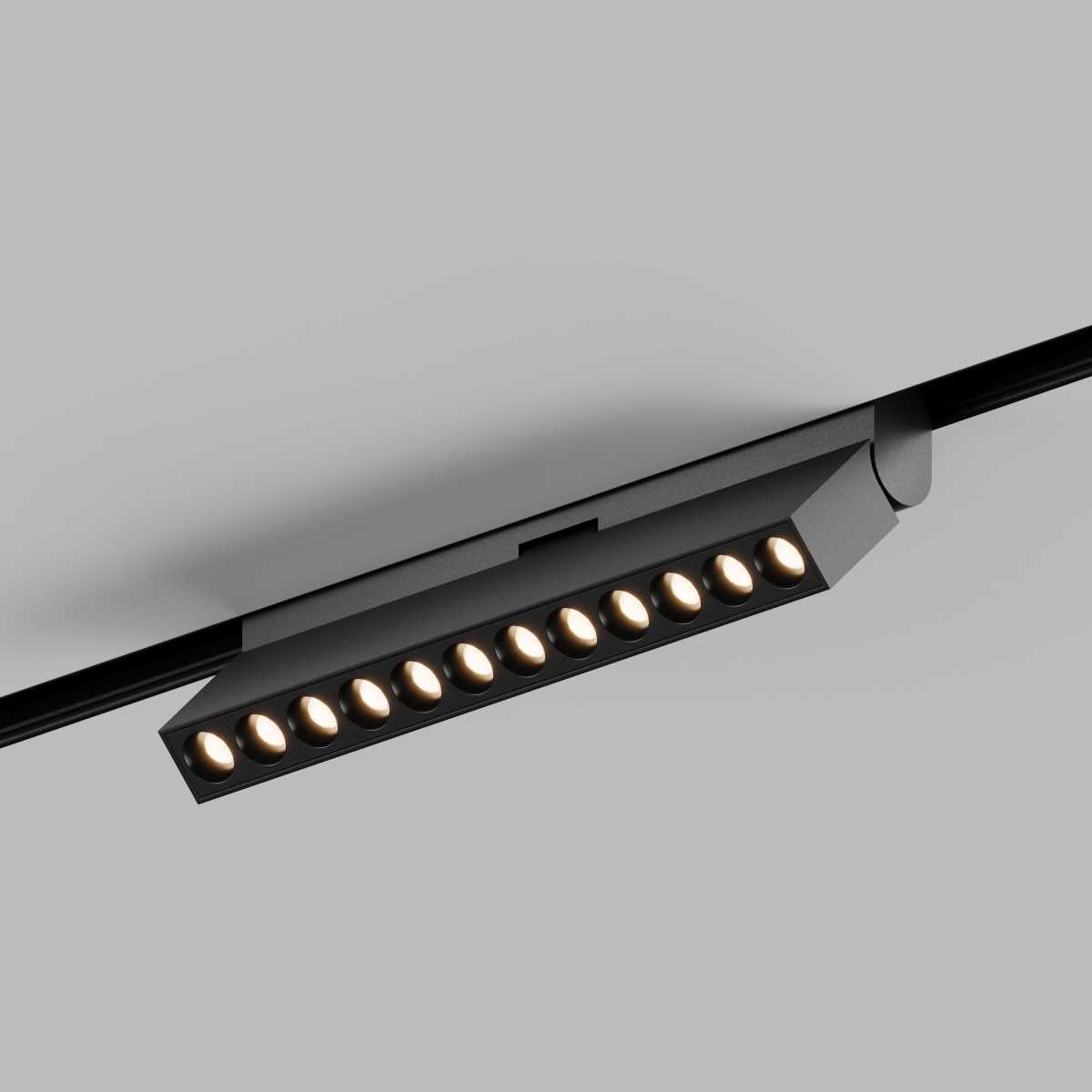 Трековый линейный светильник направленного света Hesby Lighting ElDeko 12Вт-3000К, чёрный HSBL_0085