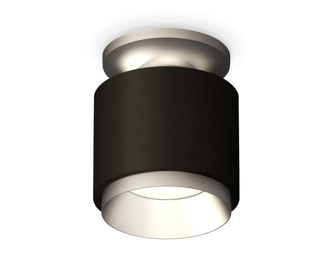 Комплект накладного светильника Ambrella light Techno Spot XS7511100 SBK/MCH черный песок/хром матовый (N7928, C7511, N7033)