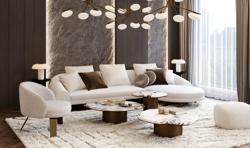 Потолочные люстры в гостиную в современном стиле