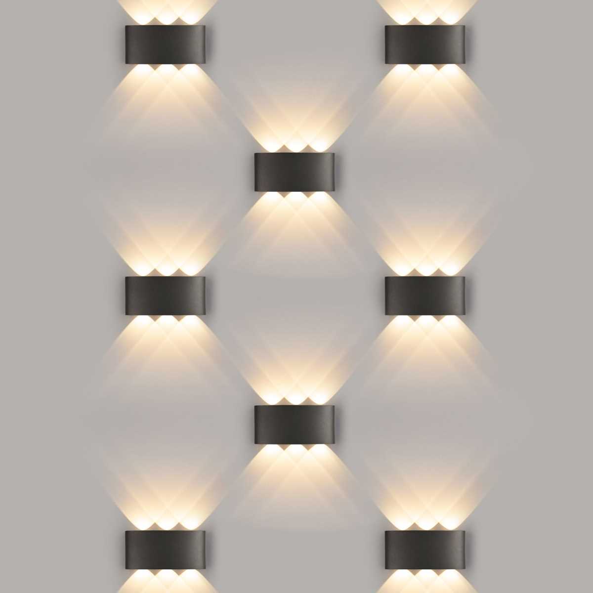 Уличный настенный светодиодный светильник Elektrostandard 1551 Techno Led черный a049671