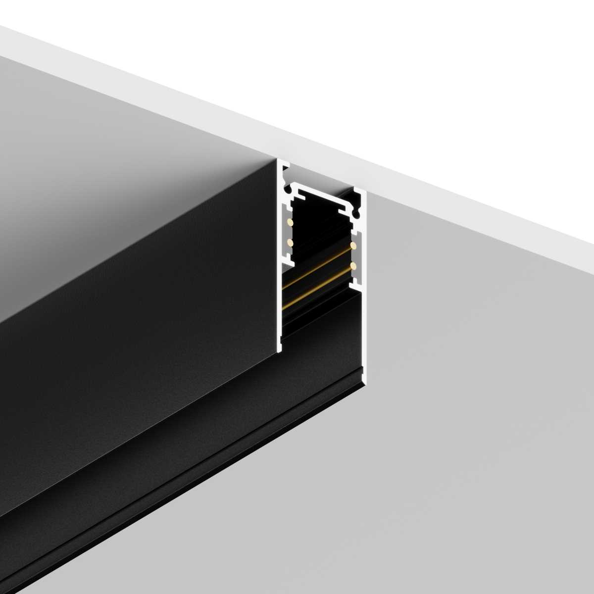 Шинопровод накладной ElDeko 48В-2м, чёрный HSBL_0052