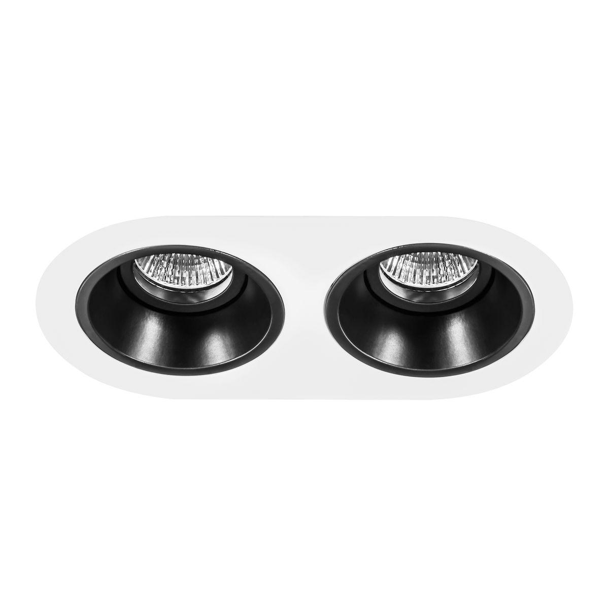 Комплект из светильников и рамки Lightstar Domino Round (214656+214607+214607) D6560707