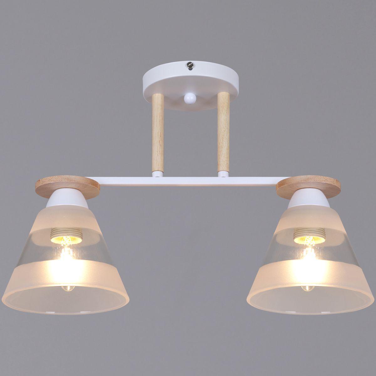 Потолочная люстра Reluce 01630-0.3-02 WH+WOOD