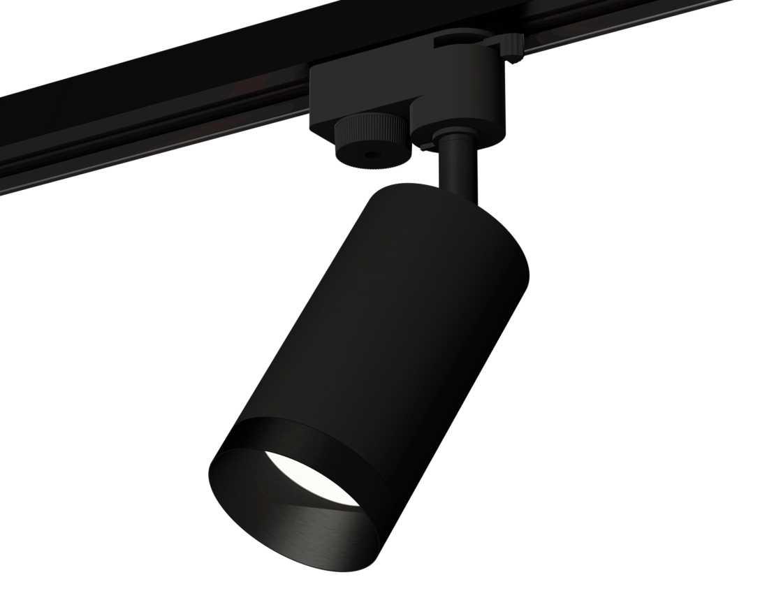 Комплект трекового светильника Ambrella light Track System XT6323061 SBK/PBK черный песок/черный полированный (A2521, C6323, N6131)