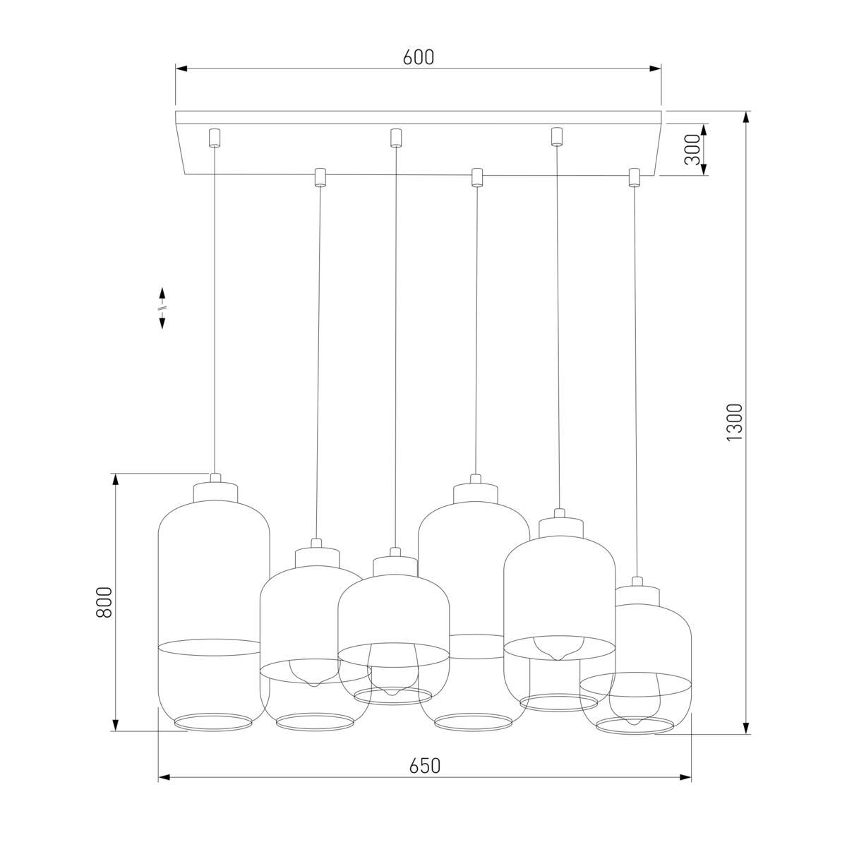 Подвесная люстра TK Lighting 3359 Marco Silver