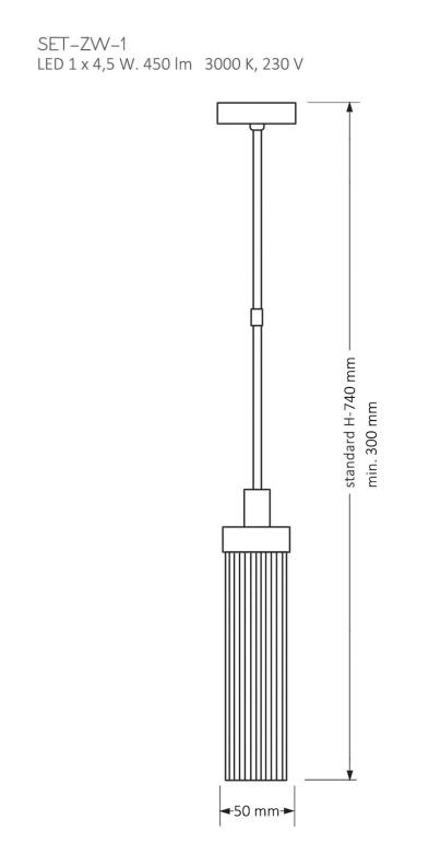 Подвесной светильник KUTEK MOOD Seti SET-ZW-1(Z)
