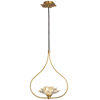 Подвесной светильник Loft-Concept Светильники Хрустальный Цветок Лотоса Clear Glass Lotus Lamp   40.3176-0