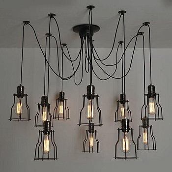 Люстра Loft-Concept Loft Industrial Cage Filament Pendant 40.381-0