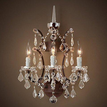 Бра Loft-Concept RH Rococo Iron  Crystal Chandelier 44.493-0